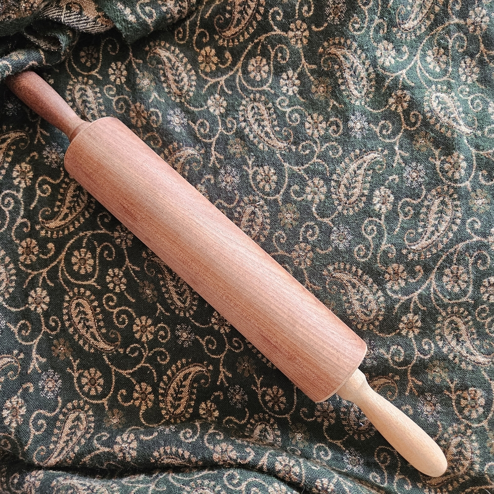 Wooden Rolling Pin - Natural Brown Kitchen Tool